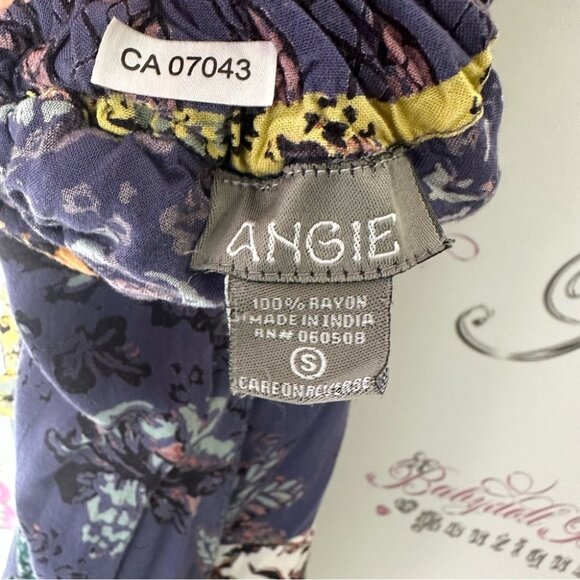 Angie dress animal print long maxi stripe buttons strappy back halter style - Picture 5 of 8